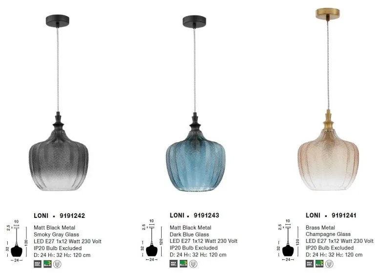 Lustra / Pendul design modern Loni champagne NVL-9191241