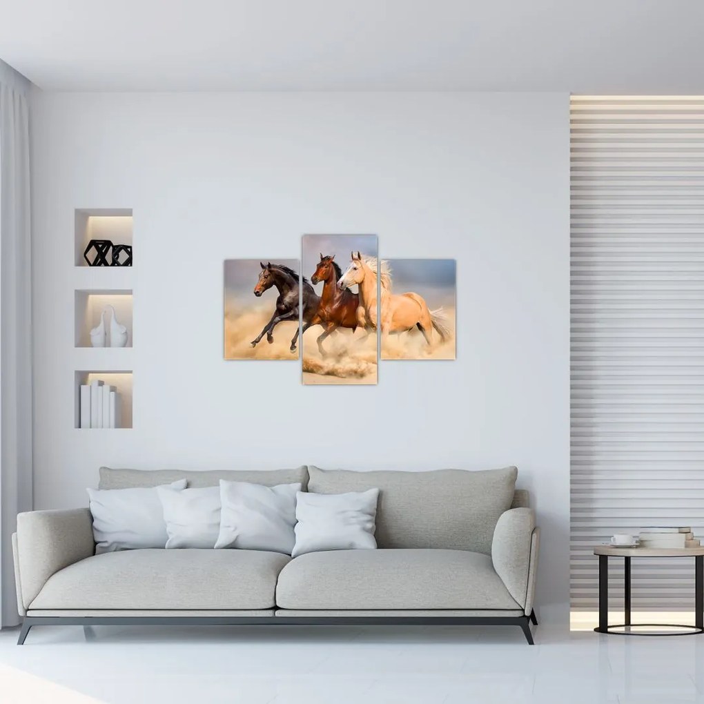 Tablou - Cai sălbatici (90x60 cm)