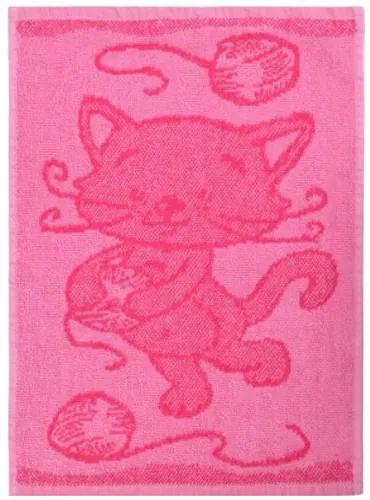 Prosop copii Cat pink, 30 x 50 cm