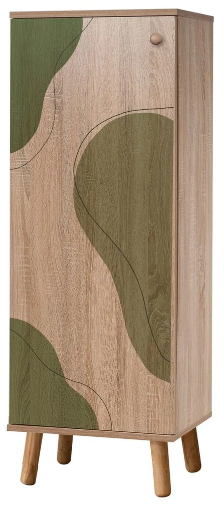 Mobilier Hol Beside 24 (stejar sonoma + verde) . 1093988