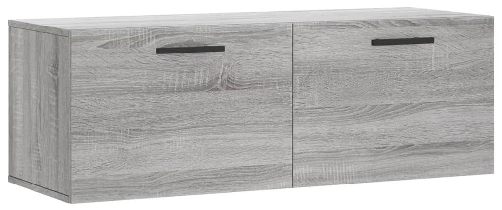 830162 vidaXL Dulap de perete, gri sonoma, 100x36,5x35 cm, lemn prelucrat