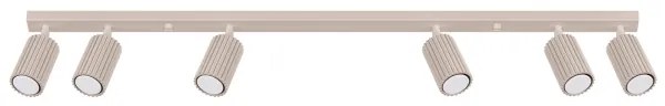Brilagi - Plafonieră cu 6 spoturi LED CRESTO, GU10, 10W, 230V, taupe