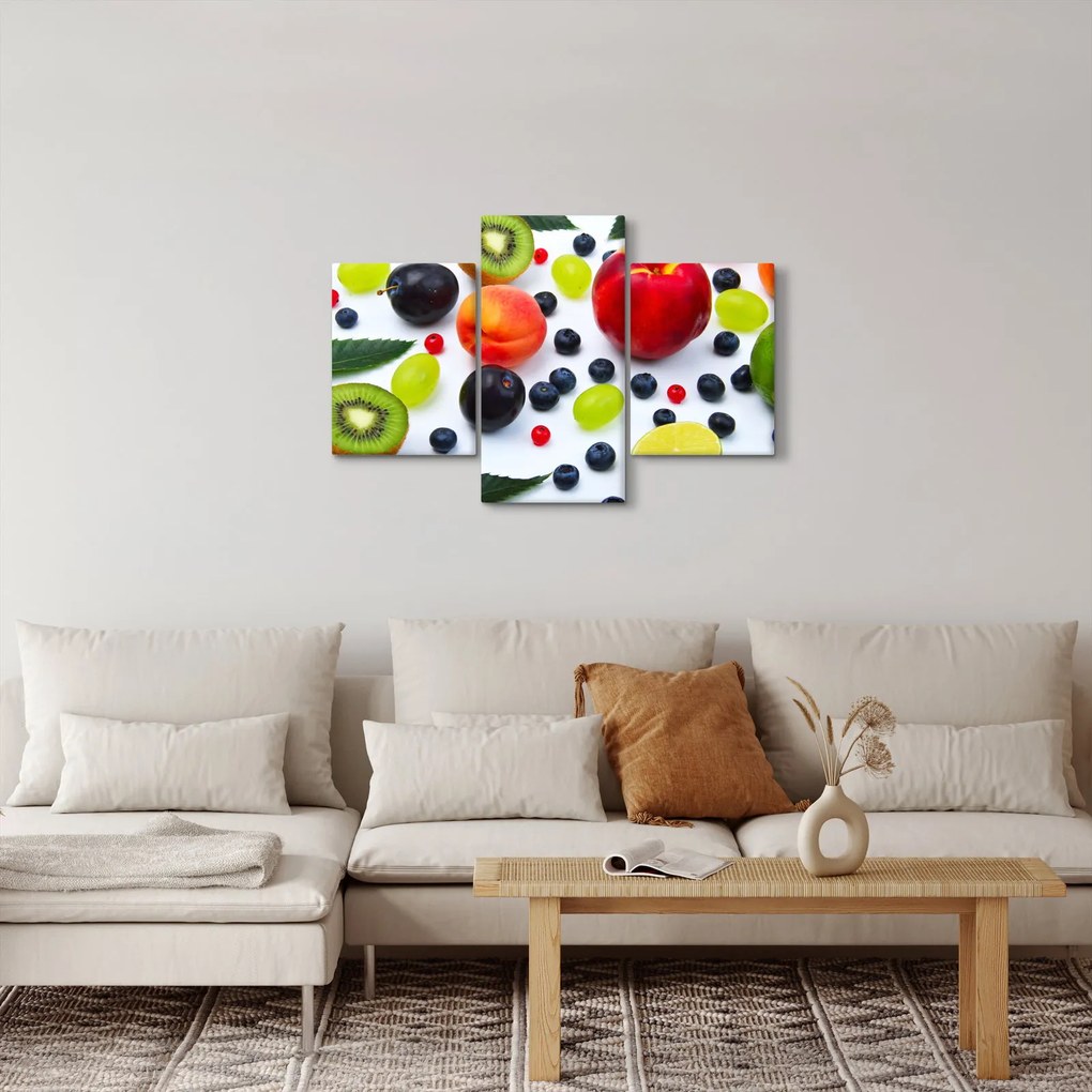 Tablou - fructe cu picături de apă (90x60 cm)