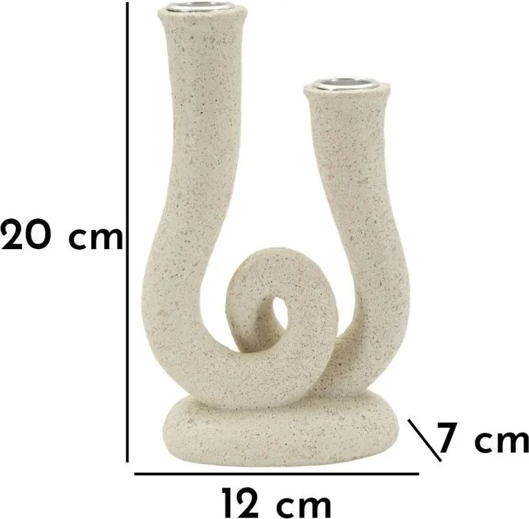 Sfeșnic din polirășină Stons – Mauro Ferretti