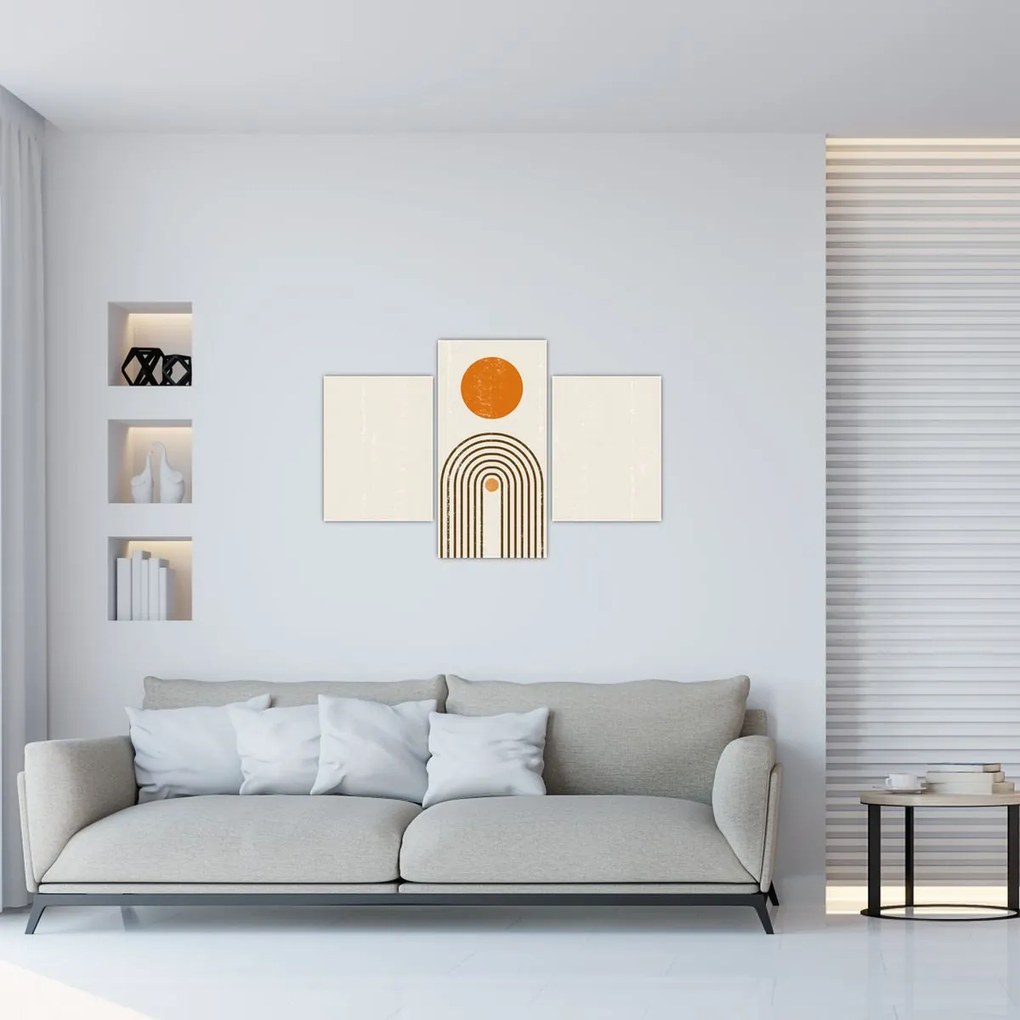 Tablou - Arcuri maro (90x60 cm)