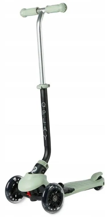 QPlay - Trotinetă pentru copii SEMA PRO 5-în-1 cu roți iluminate LED, verde