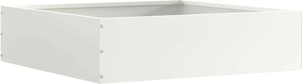 vidaXL Margine pentru gazon Alb 50 x 50 x 13 cm Oțel