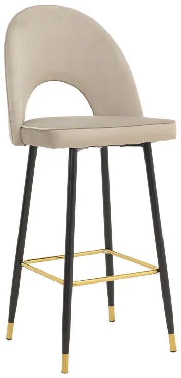 Scaun Bar Cartiso Catifea Bej
