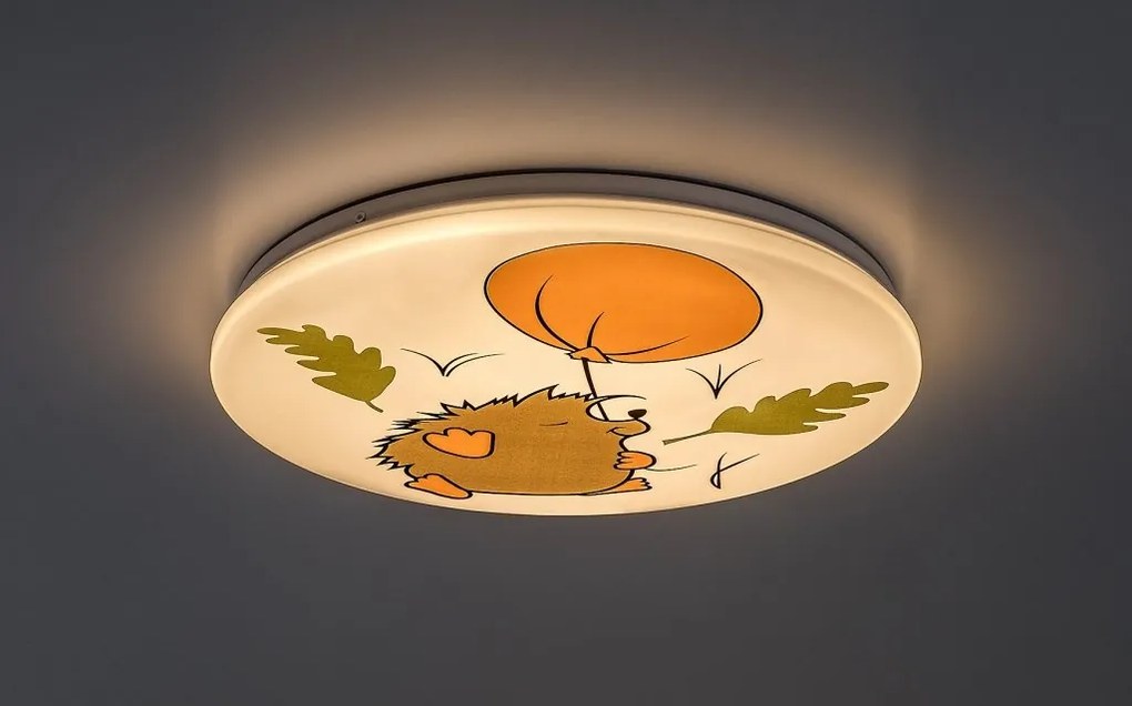 Aplica camera copii motiv arici si balon Hedgy LED