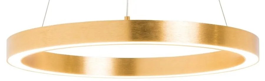 Lustra LED design modern circular CARLO auriu, diametru 50cm