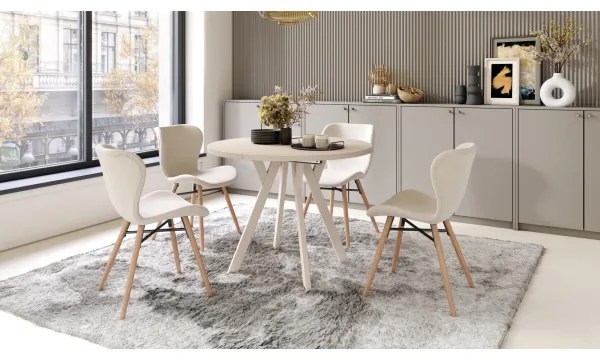 Masă de dining extensibilă ARTUR, bej
