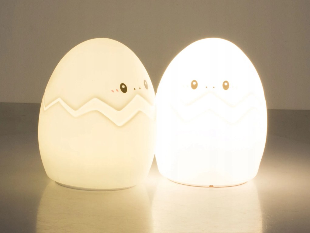 Veioza LED pentru copii GEPI 12,5 cm, alba