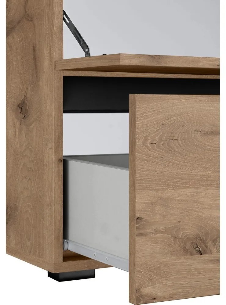 Dulap sub chiuvetă în culoare naturală cu aspect de lemn de stejar 60x55 cm Wisla – Støraa