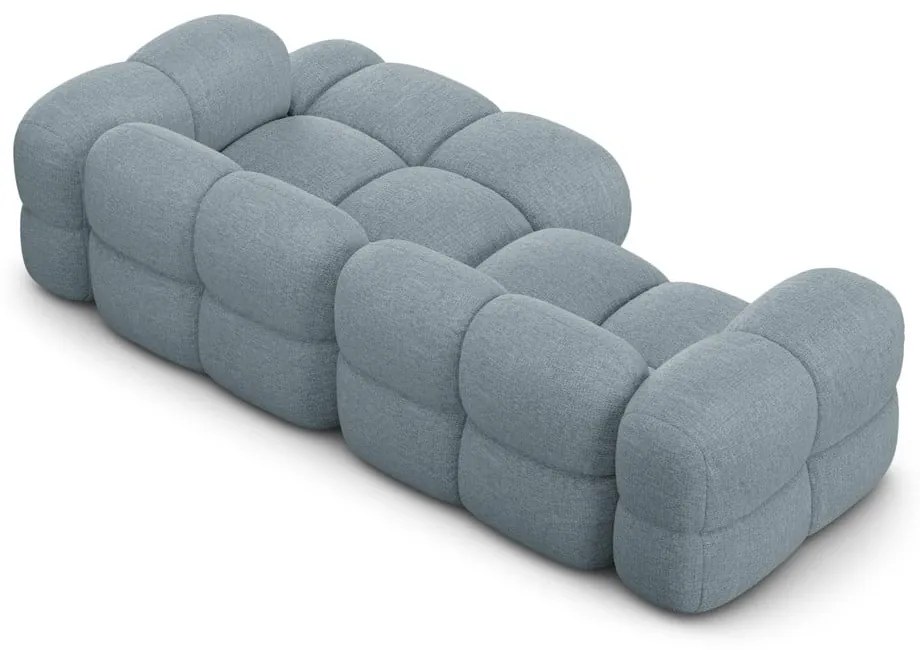 Colțar albastru deschis (cu colț pe partea dreaptă/cu șezlong) Loretto – Cosmopolitan Design