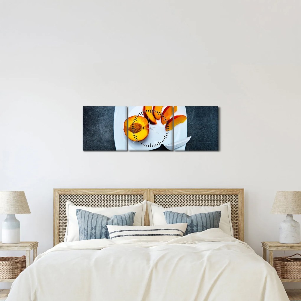 Tabloul cu piersică (cu ceas) (90x30 cm)