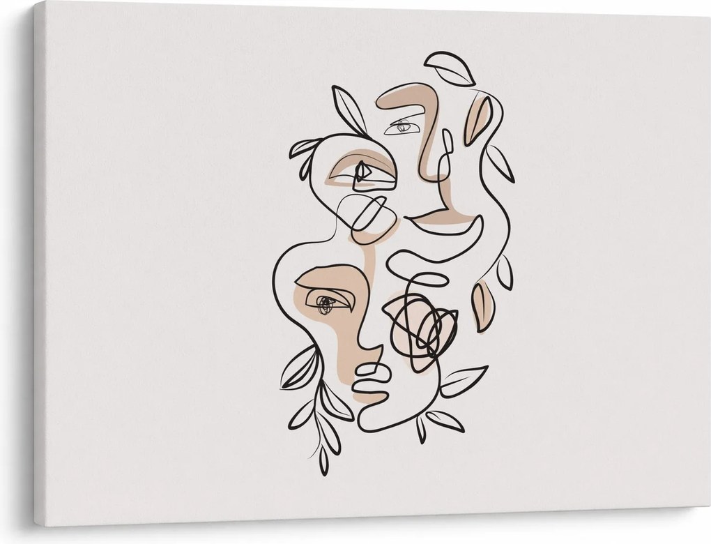 Tablou - Line art facials (70x50 cm)