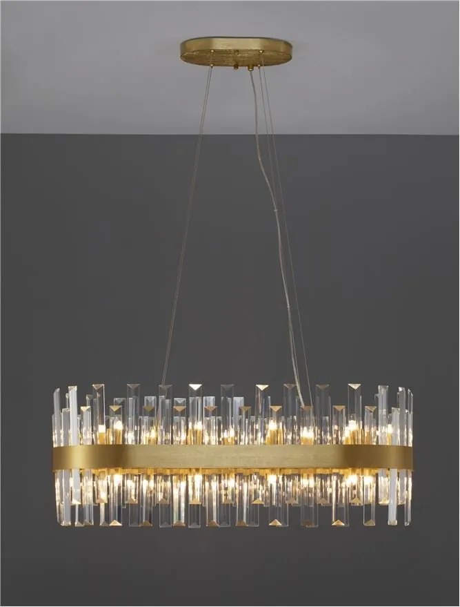Lustra suspendata eleganta design modern Crown 80x36cm
