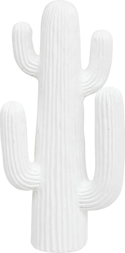 Ornament cactus exterior Rodrigo 38 cm înălțime alb