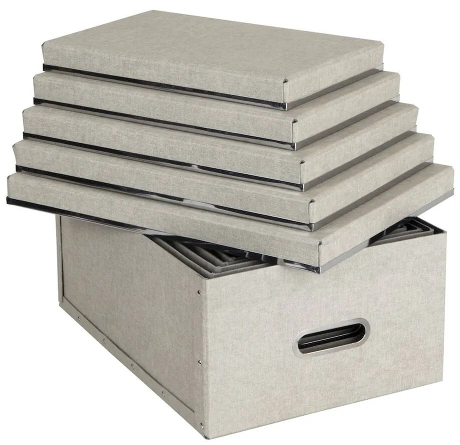 Cutii de depozitare 5 buc. cu capac Joachim – Bigso Box of Sweden