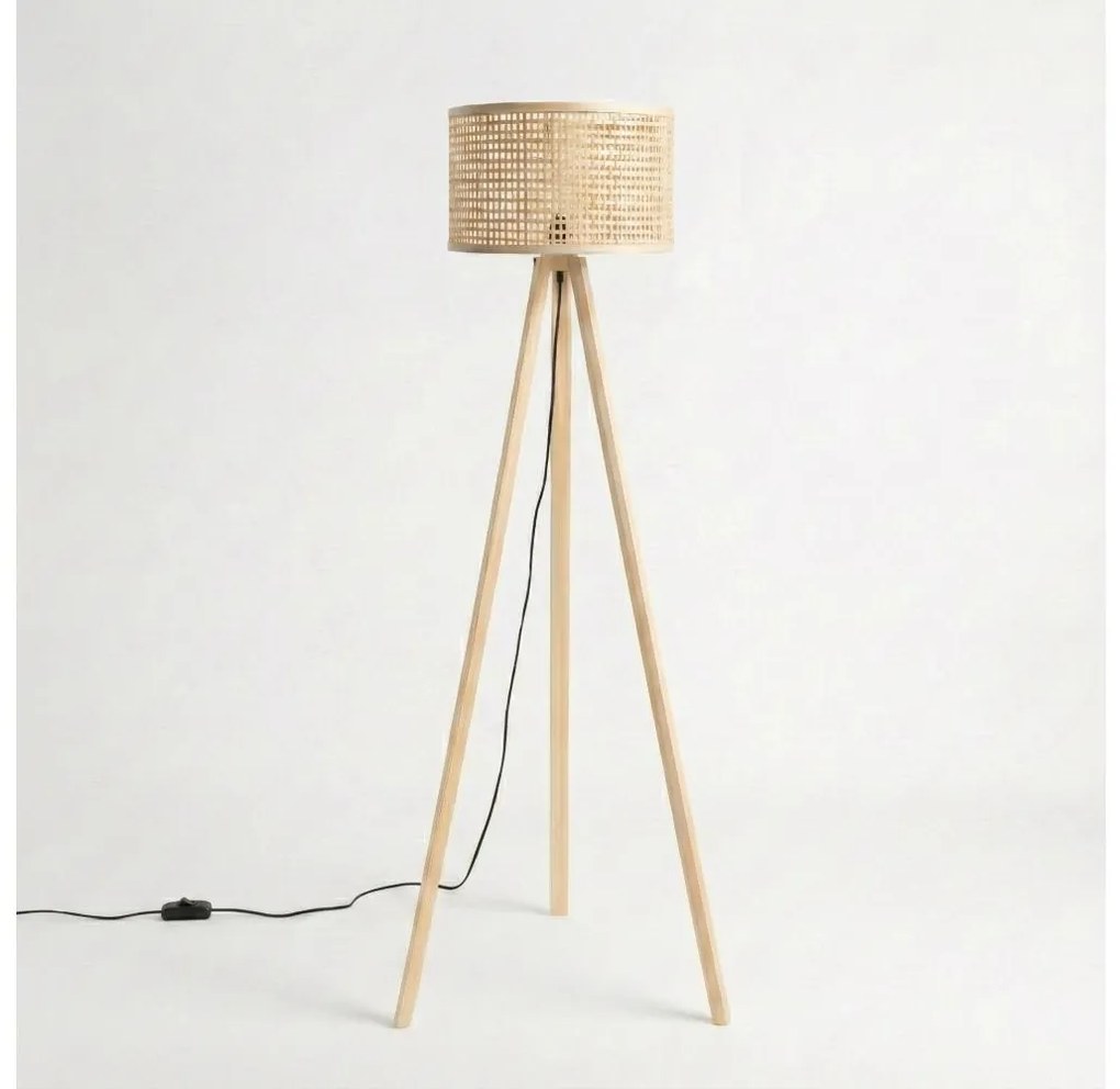 Brilagi - Lampadar LED CERIA 1xE27/60W/230V Ø 25 cm bej