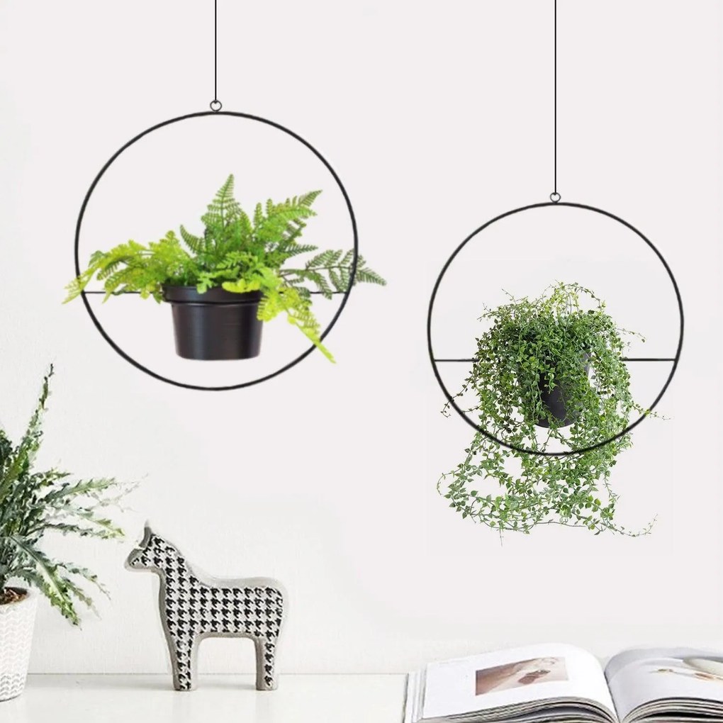 Jardiniere, Negru, 25 x 25 x 25  - 30 x 30 x 30cm