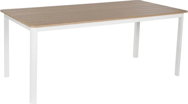 Set dining exterior din aluminiu și rășină, masă + 5 scaune