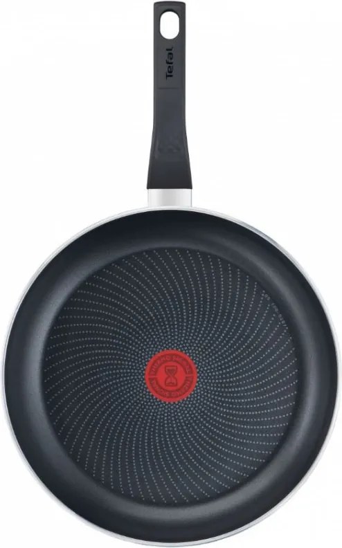 Tigaie Tefal C2720453 Start&Cook, 24 cm, Acoperire din titan, Сemnal termic, Thermo-Fusion, Inductie, Negru
