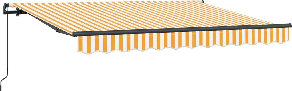 vidaXL Cortina Retractabilă Manual Galben 250 x 200 cm țesătură