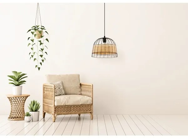 Lustră pe cablu Eglo 55709 ANWICK 1xE27/40W/230V ratan