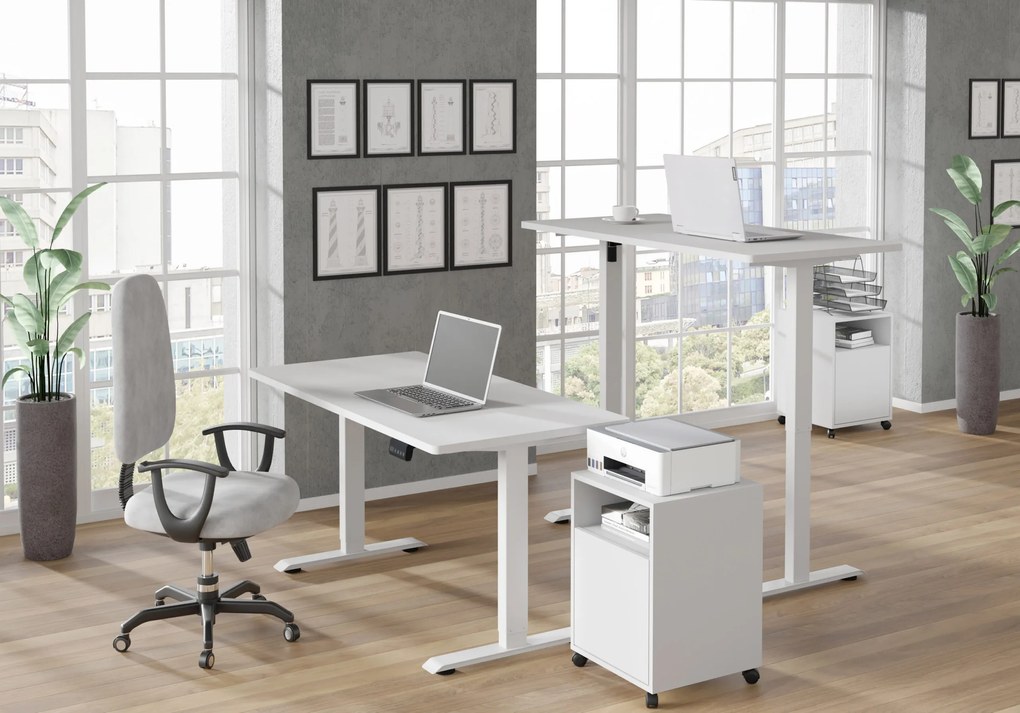 Masă PC electrică Motiva 120 (alb). Promo -7%. 1124889