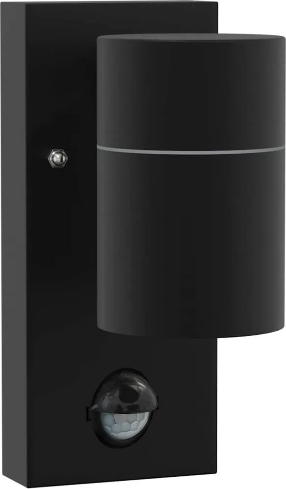 vidaXL Lumină de perete pentru exterior Negru 6,5 x 10,5 x 16 cm