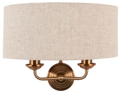 Aplică Endon 110726 HIGHCLERE 2xE14/40W/230V bej/alamă