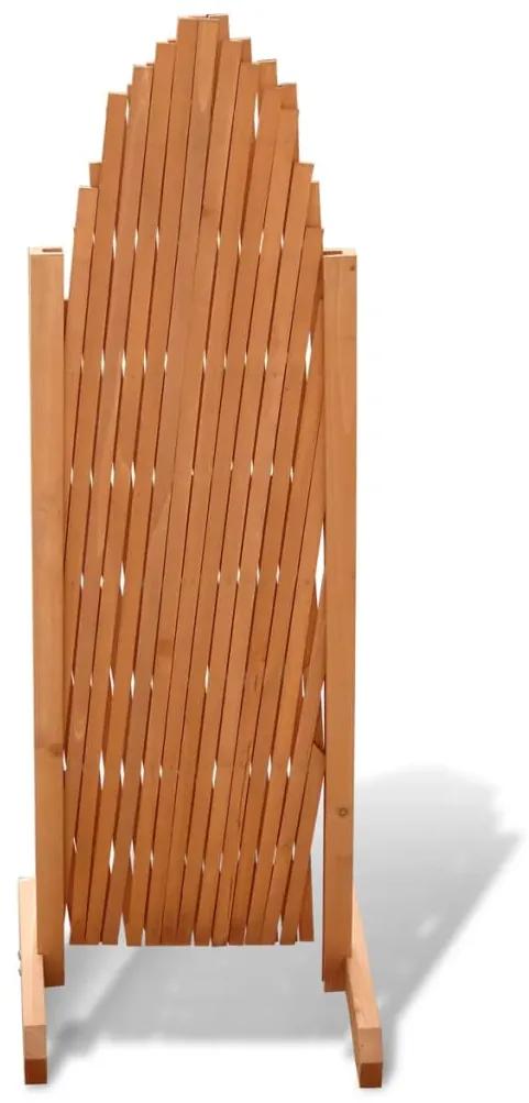 Gard cu zabrele, 180 x 100 cm, lemn masiv 1, Maro