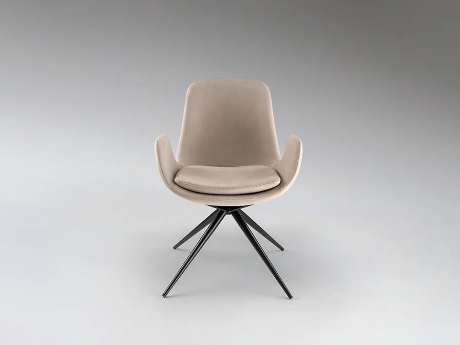 Scaun pivotant dining design elegant Zuna bej