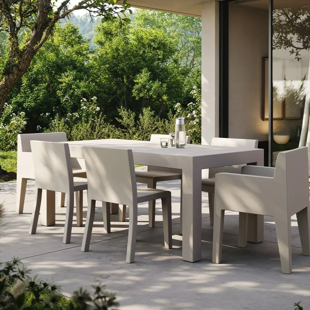 Masa dining de exterior / interior design modern premium JUT TABLE 180x90cm 44406 Vondom