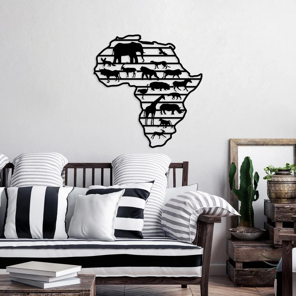 Accesoriu decorativ de perete metalic African Animals