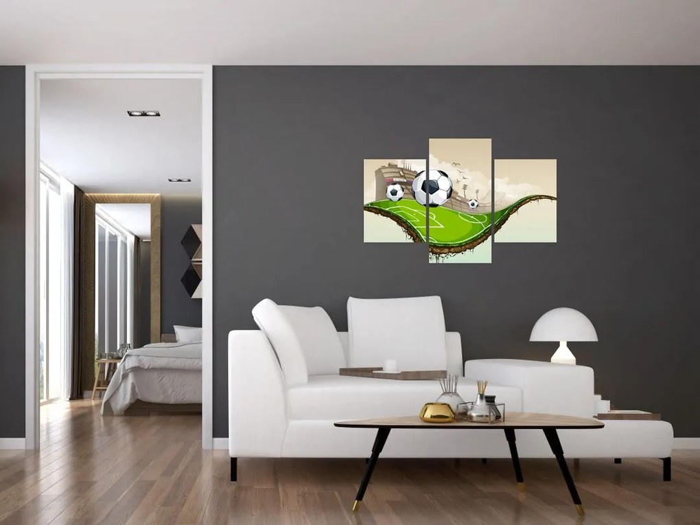 Tablou - Teren de fotbal (90x60 cm)