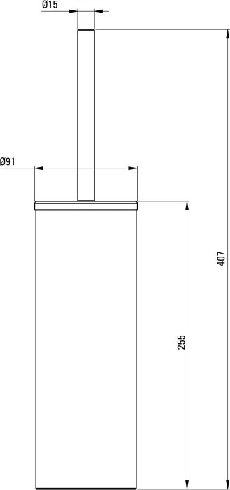 Round Perie toaletă, de sine stătător Finisaj: Auriu periat ADR_R712