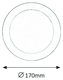 Rabalux 5585 - Lampă încastrată baie LED LOIS LED/12W/230V IP44 4000K