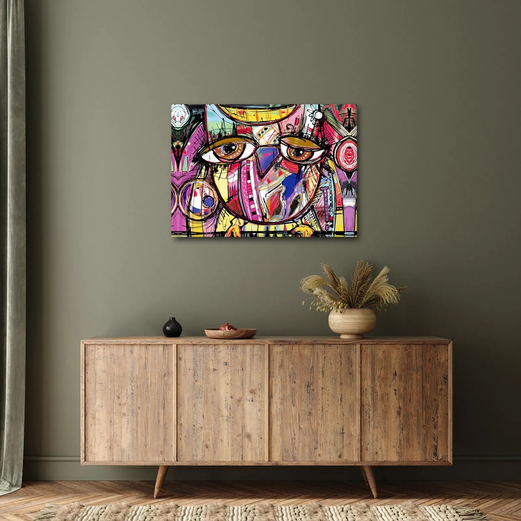 Tablou - Artă stradală - bufniță (70x50 cm)