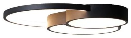 Plafonieră LED dimabilă LED/60W/230V 3000-6500K negru + telecomandă