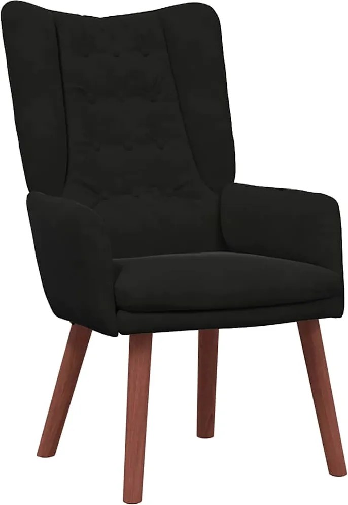 vidaXL fotoliu Negru 63 x 67 x 94 cm Catifea