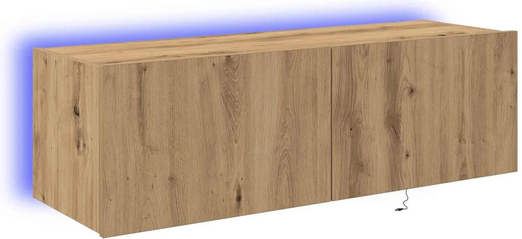 vidaXL Dulap TV de perete Pe perete Stejar Artizanal 100 x 35 x 31 cm