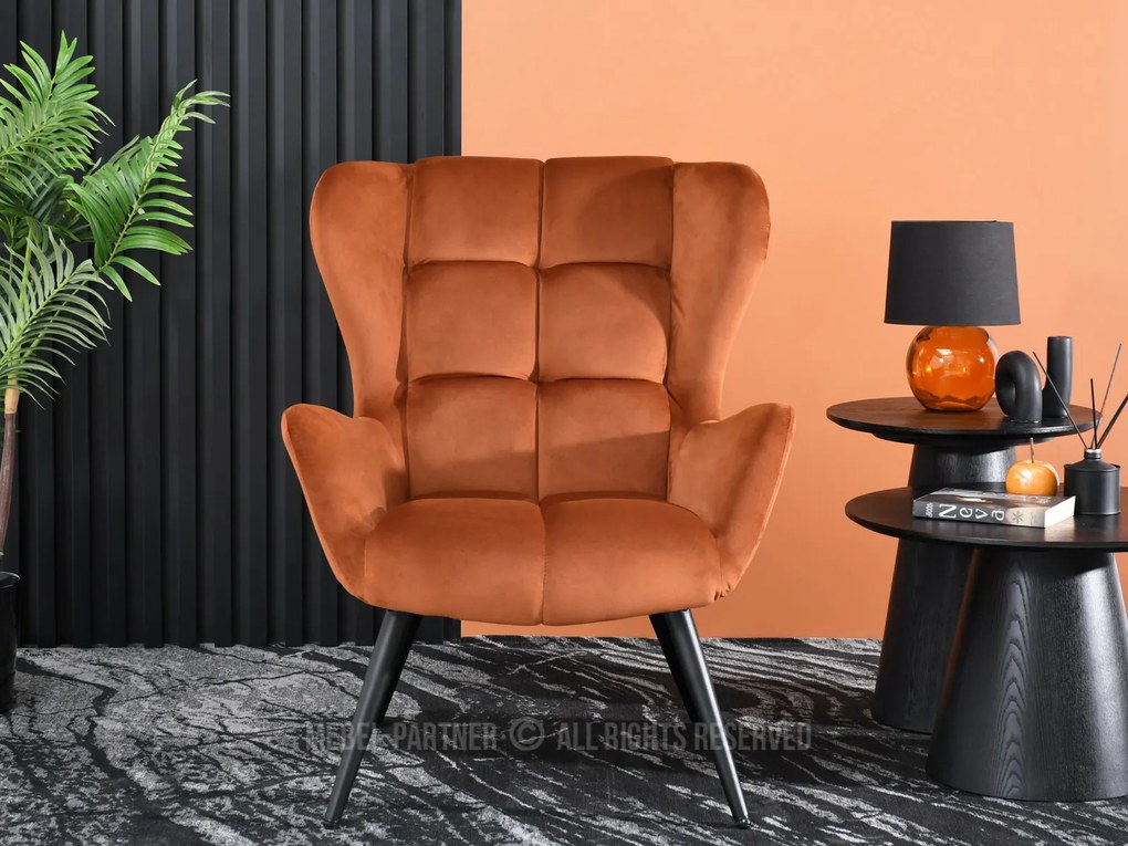 Fotoliu Kikino (cupru + negru). Promo -21%. 1110125