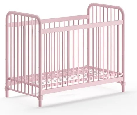 Pătuț Bebeluși BRONXX, Roz Prăfuit, 60 x 120 cm (Metal) – BRONXX – Vipack