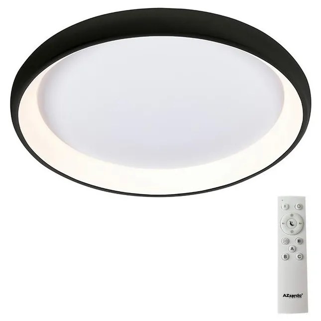 Azzardo AZ5072 - Plafonieră LED dimabilă ANTONIO LED/50W/230V negru + + telecomandă