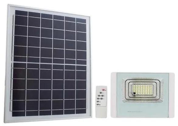 Proiector LED solar de exterior LED/12W/3,2V IP65 4000K + telecomandă