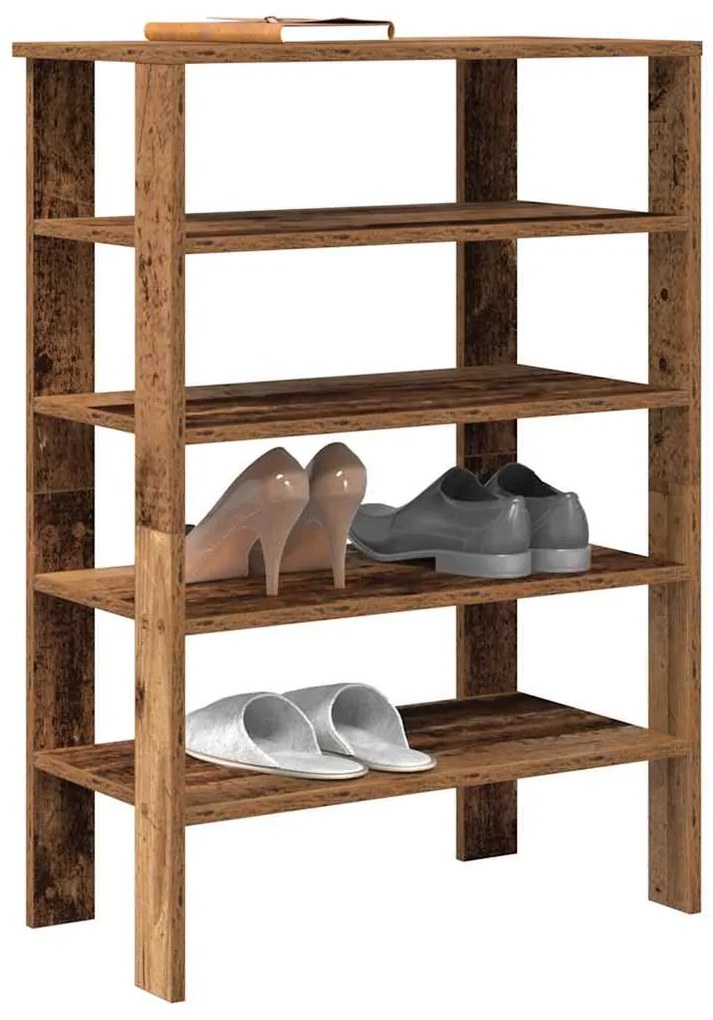 vidaXL Pantofar, Lemn vechi, 61x32x87,5 cm, lemn compozit