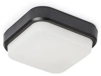 Corp de iluminat TARIS SQ 17 montat pe suprafata negru plastic 230V LED 8W IP54 3000K