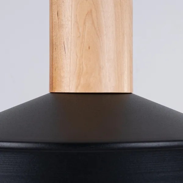 Lustră pe cablu Sollux SL.1322 FANO 1xE27/15W/230V negru